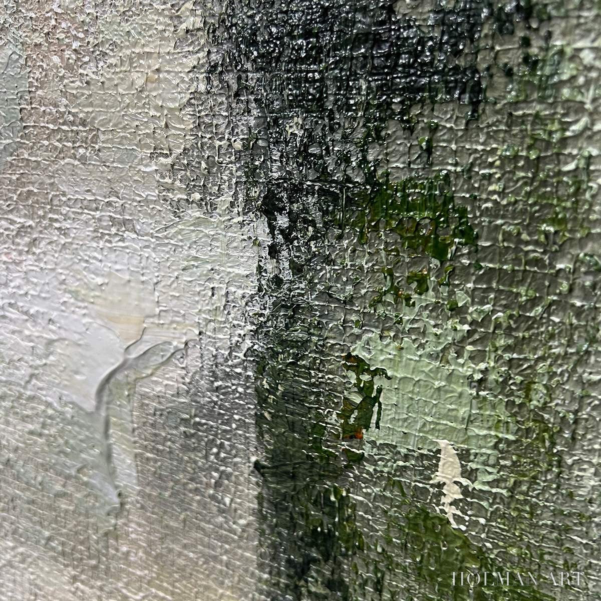 HOLMAN ART Serene Simplicity – Textured Minimalist Abstract Oil Painting - image 3