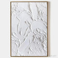 HOLMAN ART White Texture – Textured Abstract Painting, White , Vertical Canvas, Minimalist Decor - image 1