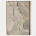 HOLMAN ART Serene Textures – Textured Abstract Painting, Neutral Beige , Vertical Canvas, Minimalist Decor - image 1