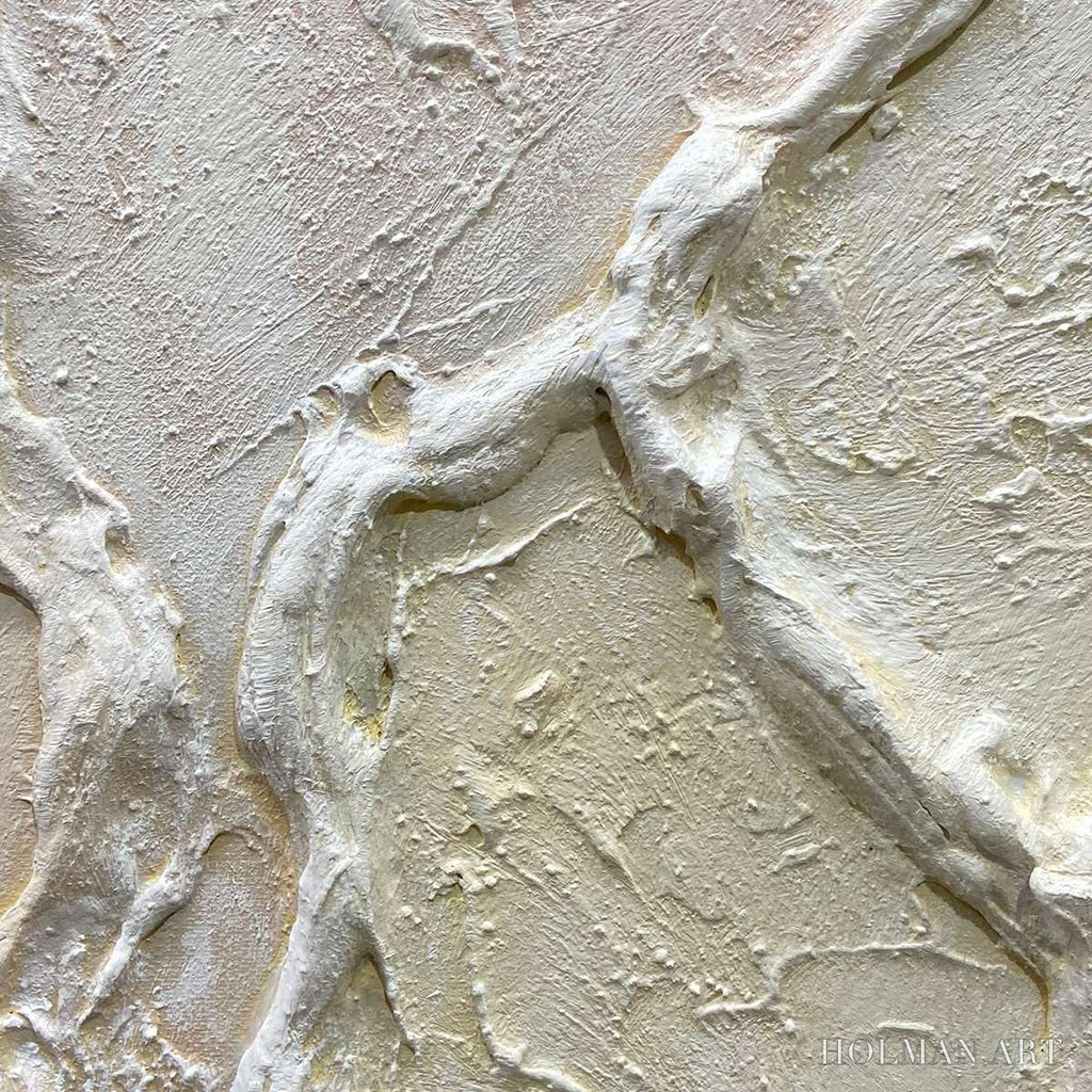 HOLMAN ART Serene Textures – Textured Abstract Painting, Neutral Beige , Vertical Canvas, Minimalist Decor - image 6