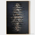 HOLMAN ART Black and Gold Texture – Textured Abstract Painting - image 1