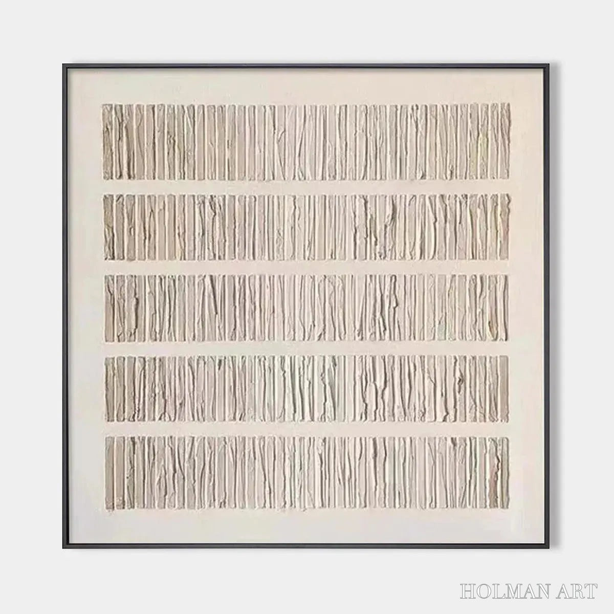 HOLMAN ART Textured Beige – Minimalist Textured Painting - image 1