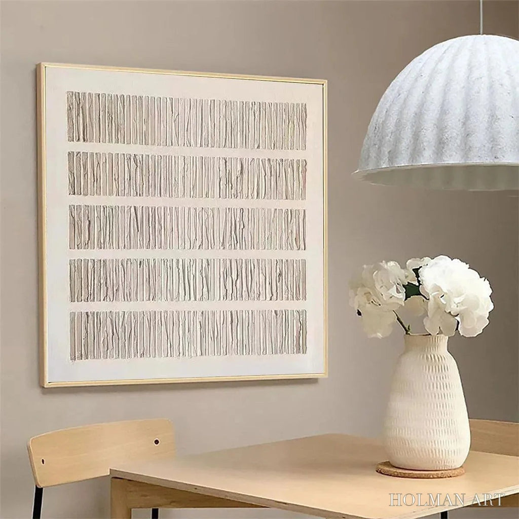 HOLMAN ART Textured Beige – Minimalist Textured Painting - image 5