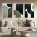 HOLMAN ART Arches Triptych – Minimalist Textured Abstract Painting Set of 3 - image 2