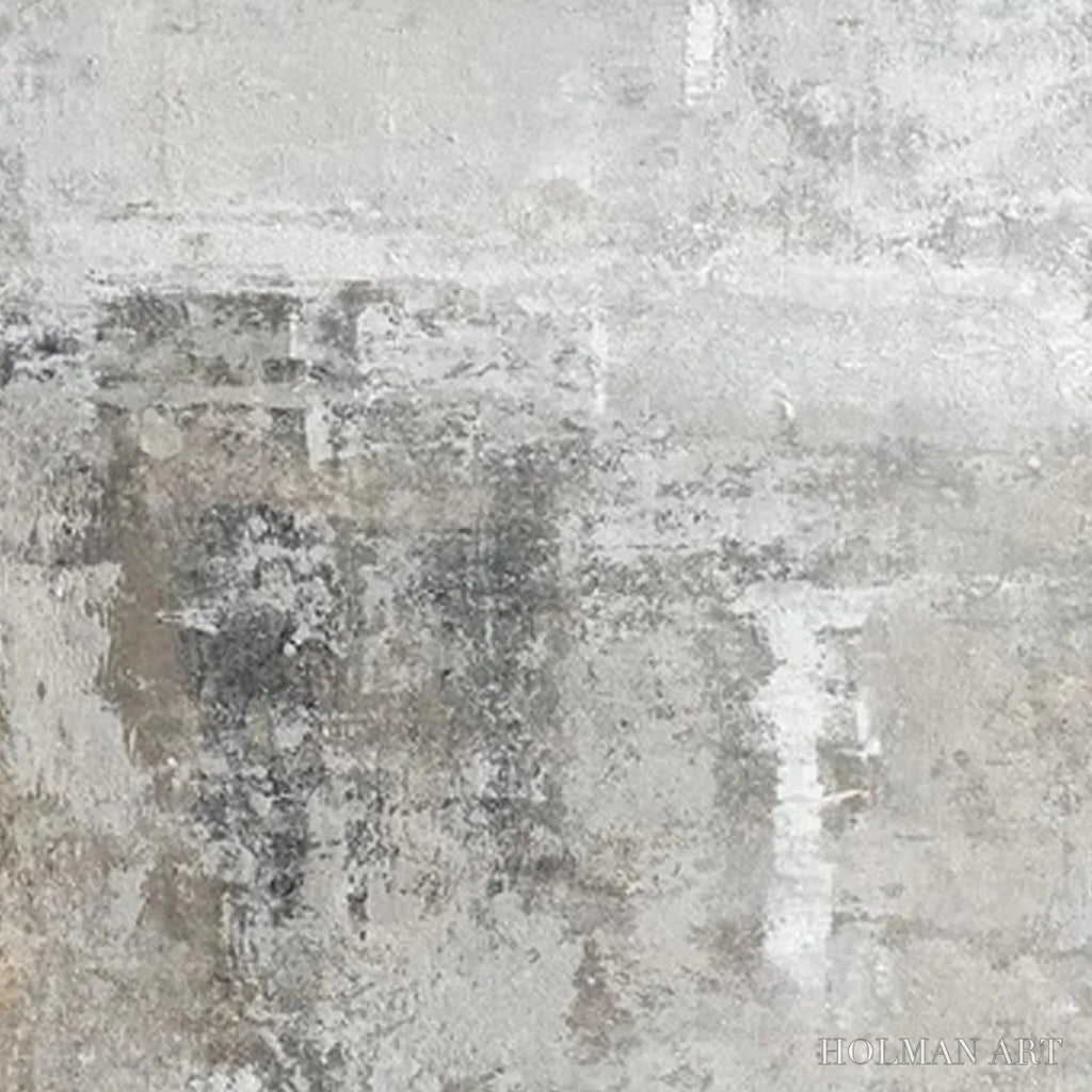 HOLMAN ART Grey Abstract Textured Diptych – Textured Abstract Painting Set of 2, Vertical - image 4