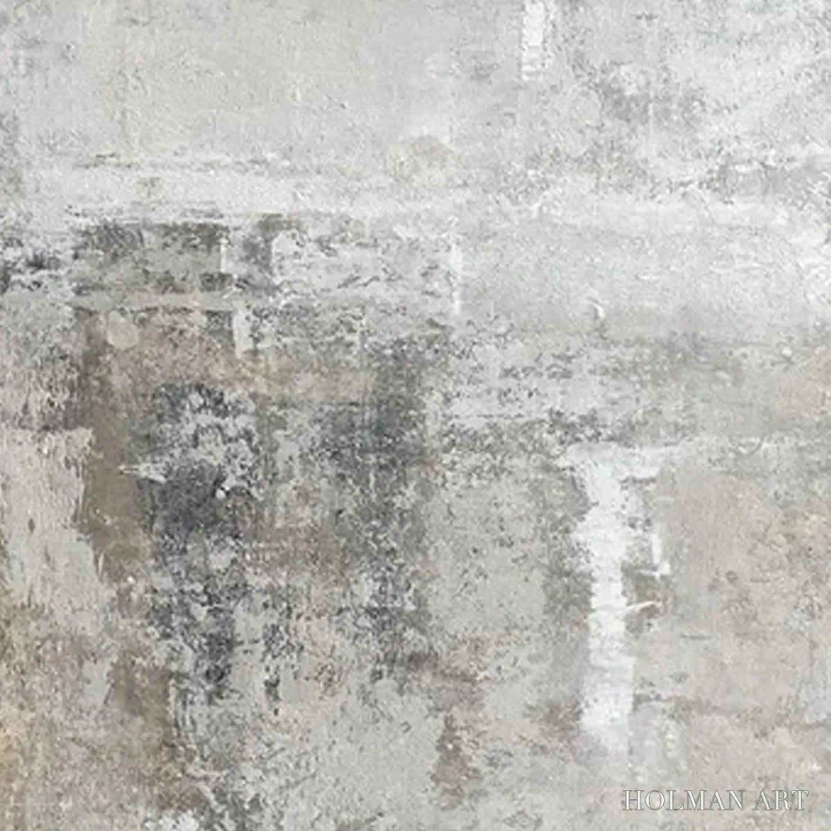 HOLMAN ART Grey Abstract Textured Diptych – Textured Abstract Painting Set of 2, Vertical - image 4