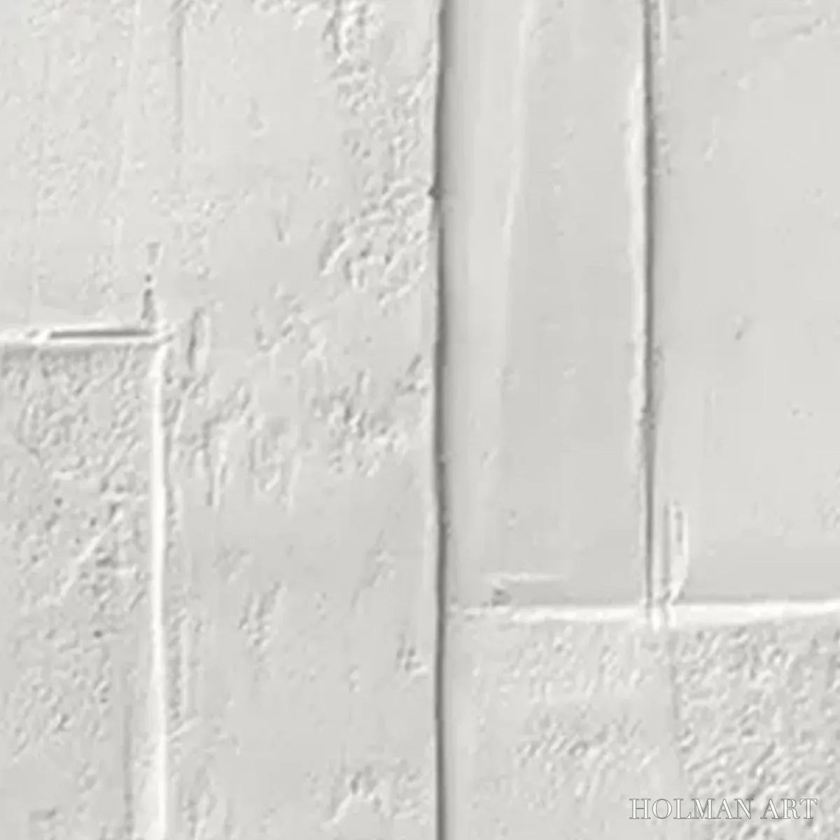 HOLMAN ART White Textured Vertical Diptych – Minimalist Textured Painting Set of 2, Vertical - image 3