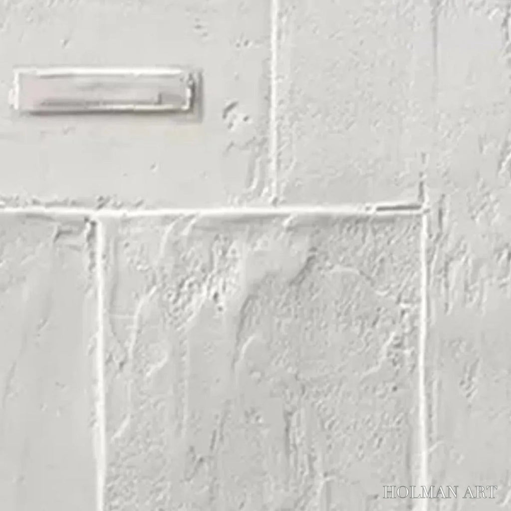 HOLMAN ART White Textured Vertical Diptych – Minimalist Textured Painting Set of 2, Vertical - image 6