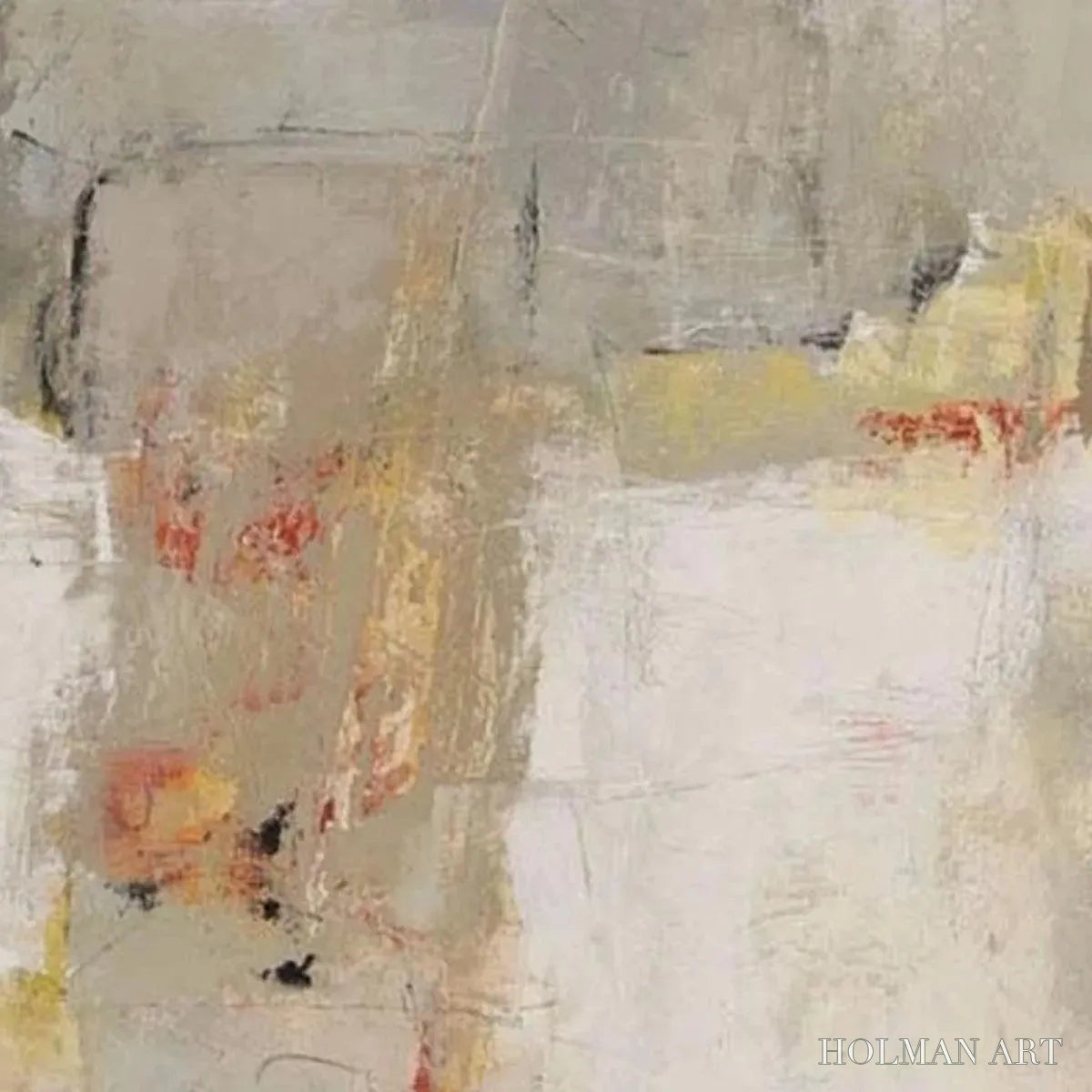 HOLMAN ART Neutral Abstraction – Minimalist Abstract Painting, Vertical - image 4