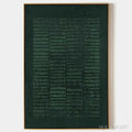 HOLMAN ART Dark Green Textured Grid – Minimalist Textured Painting - image 1