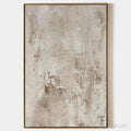 HOLMAN ART Textured Beige Abstract – Minimalist Textured Painting - image 1
