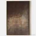 HOLMAN ART Dark Brown Textured Abstract – Minimalist Textured Painting - image 1