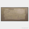 HOLMAN ART Textured Taupe Abstract – Minimalist Textured Painting - image 1
