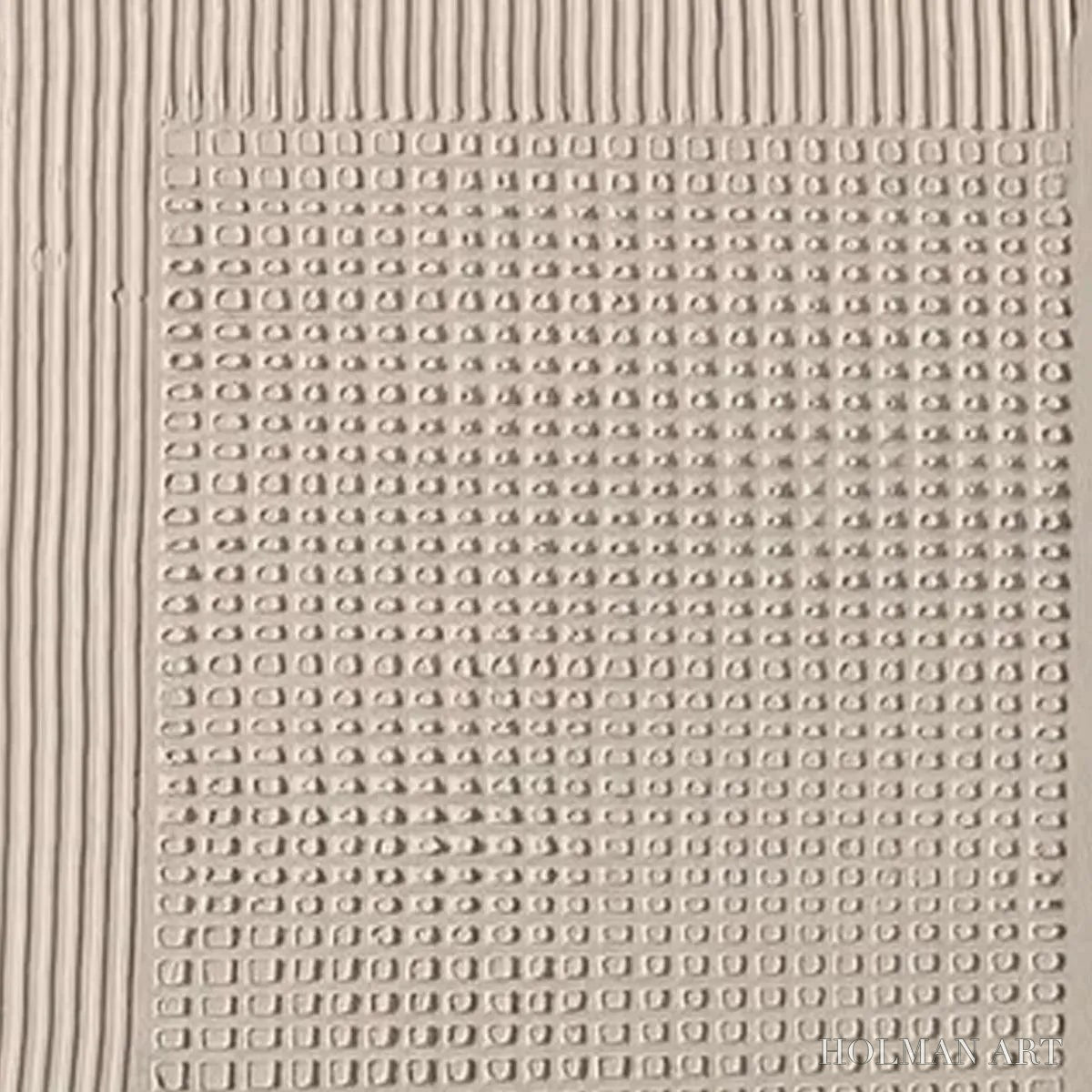 HOLMAN ART Textured Grid Duo – Set of 2 Textured Abstract Paintings in Beige - image 3