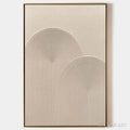 HOLMAN ART Textured Rainbow – Minimalist Textured Painting in Beige - image 1
