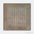 HOLMAN ART Textured Beige Grid – Minimalist Textured Painting - image 1