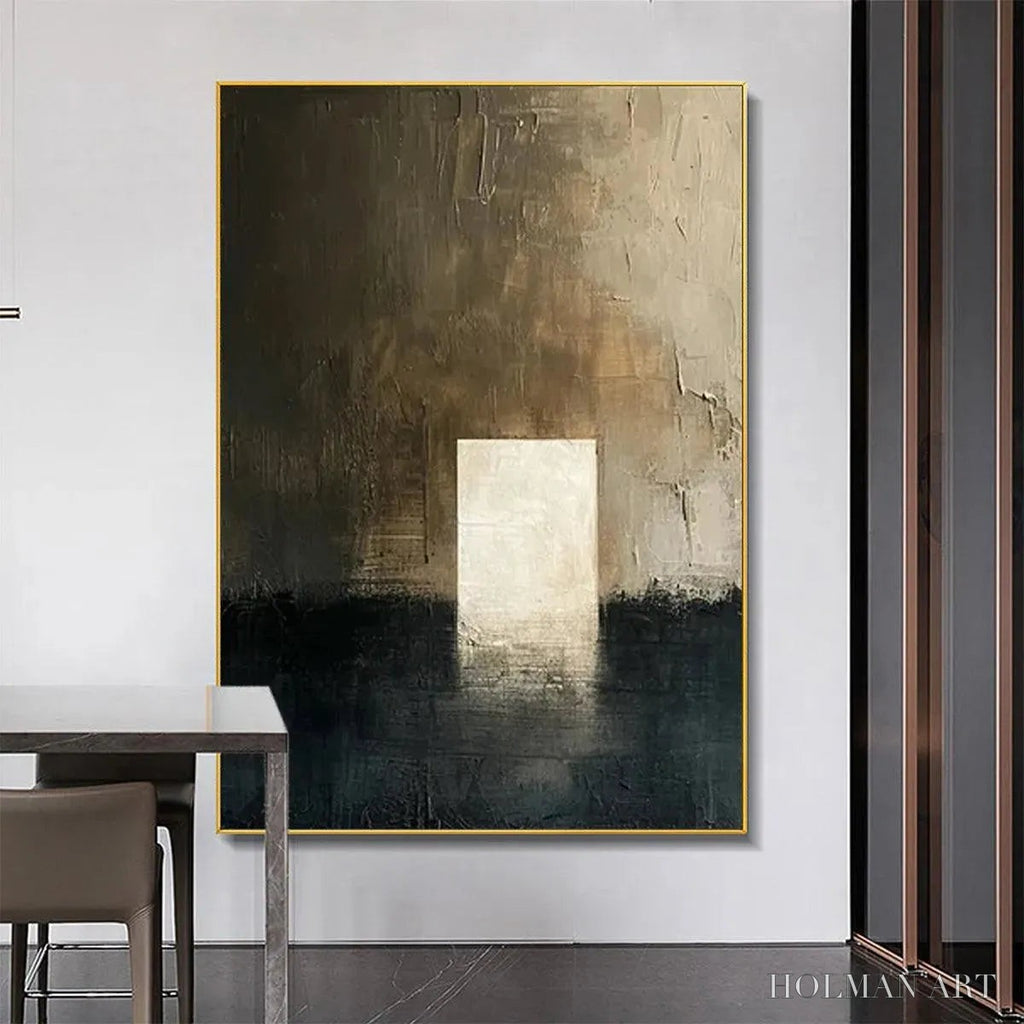 HOLMAN ART Minimalist Doorway – Textured Abstract Painting, Vertical - image 2