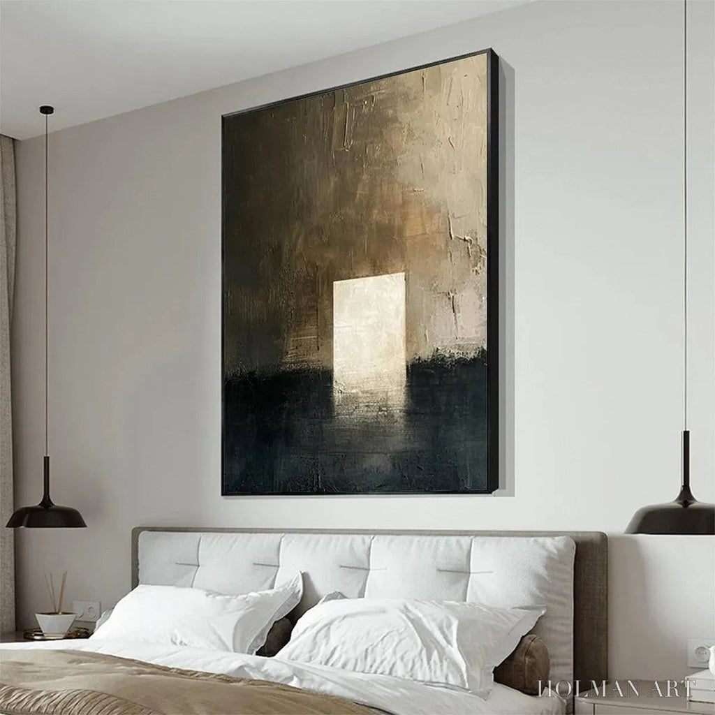 HOLMAN ART Minimalist Doorway – Textured Abstract Painting, Vertical - image 4