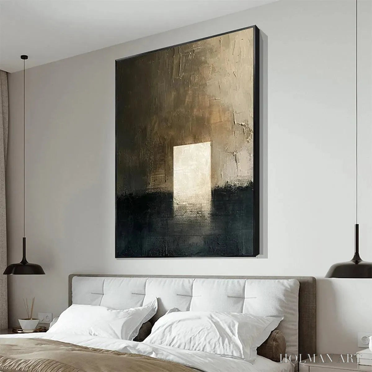 HOLMAN ART Minimalist Doorway – Textured Abstract Painting, Vertical - image 4