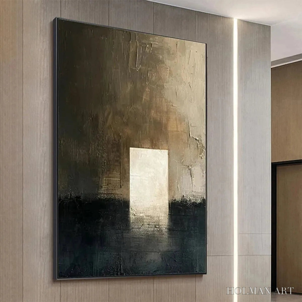 HOLMAN ART Minimalist Doorway – Textured Abstract Painting, Vertical - image 6