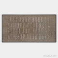 HOLMAN ART Textured Rectangle Array – Minimalist Textured Painting in Brown - image 1