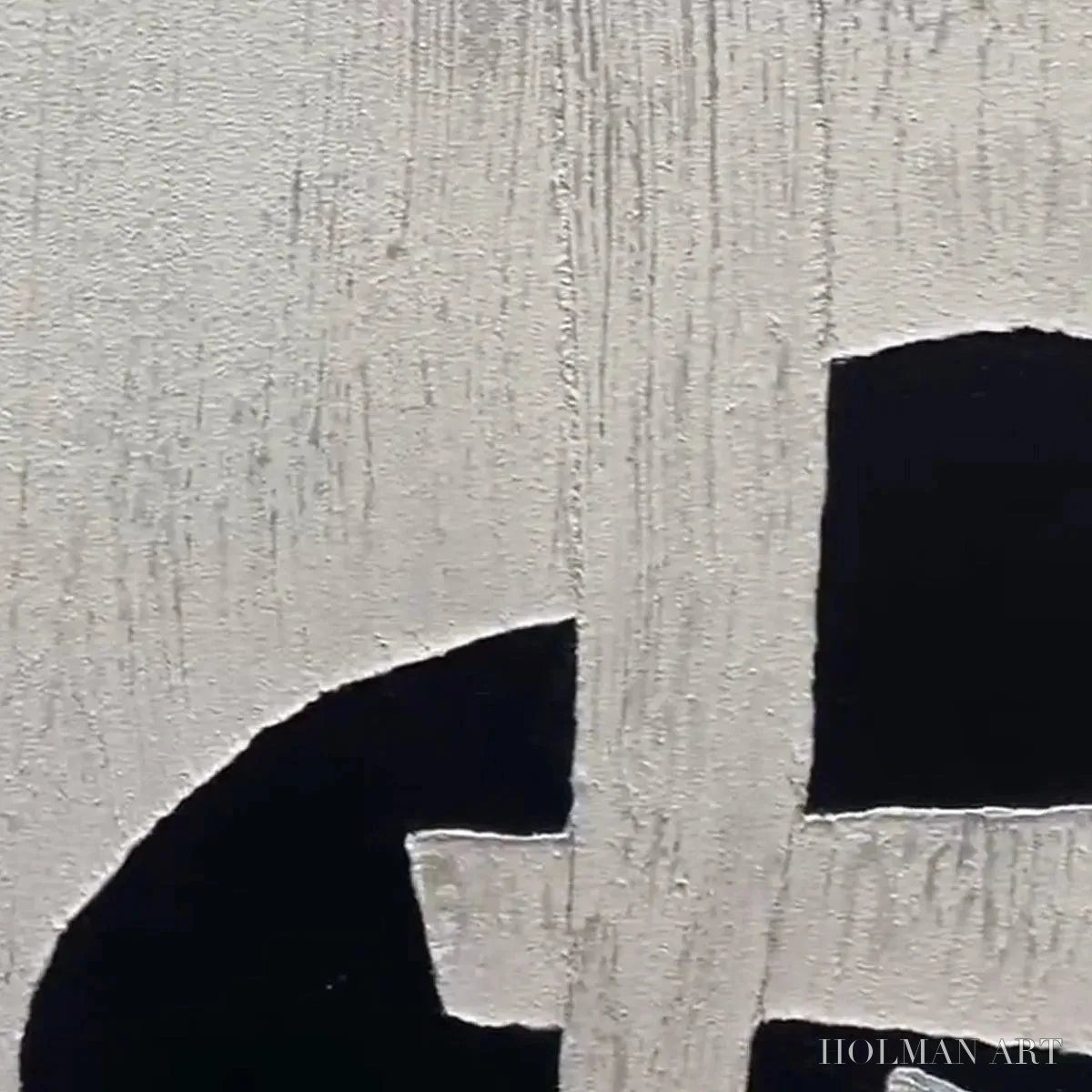 HOLMAN ART Black and White Abstract – Minimalist Abstract Painting - image 4