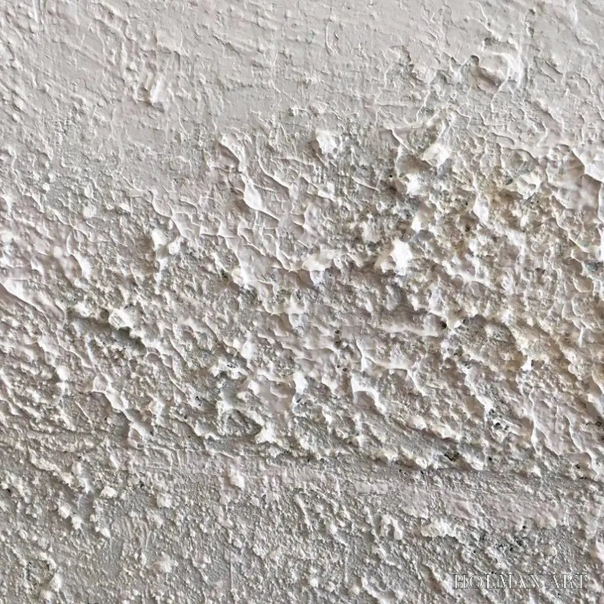 HOLMAN ART Textured Whispers – Textured Minimalist Abstract Painting in White - image 3