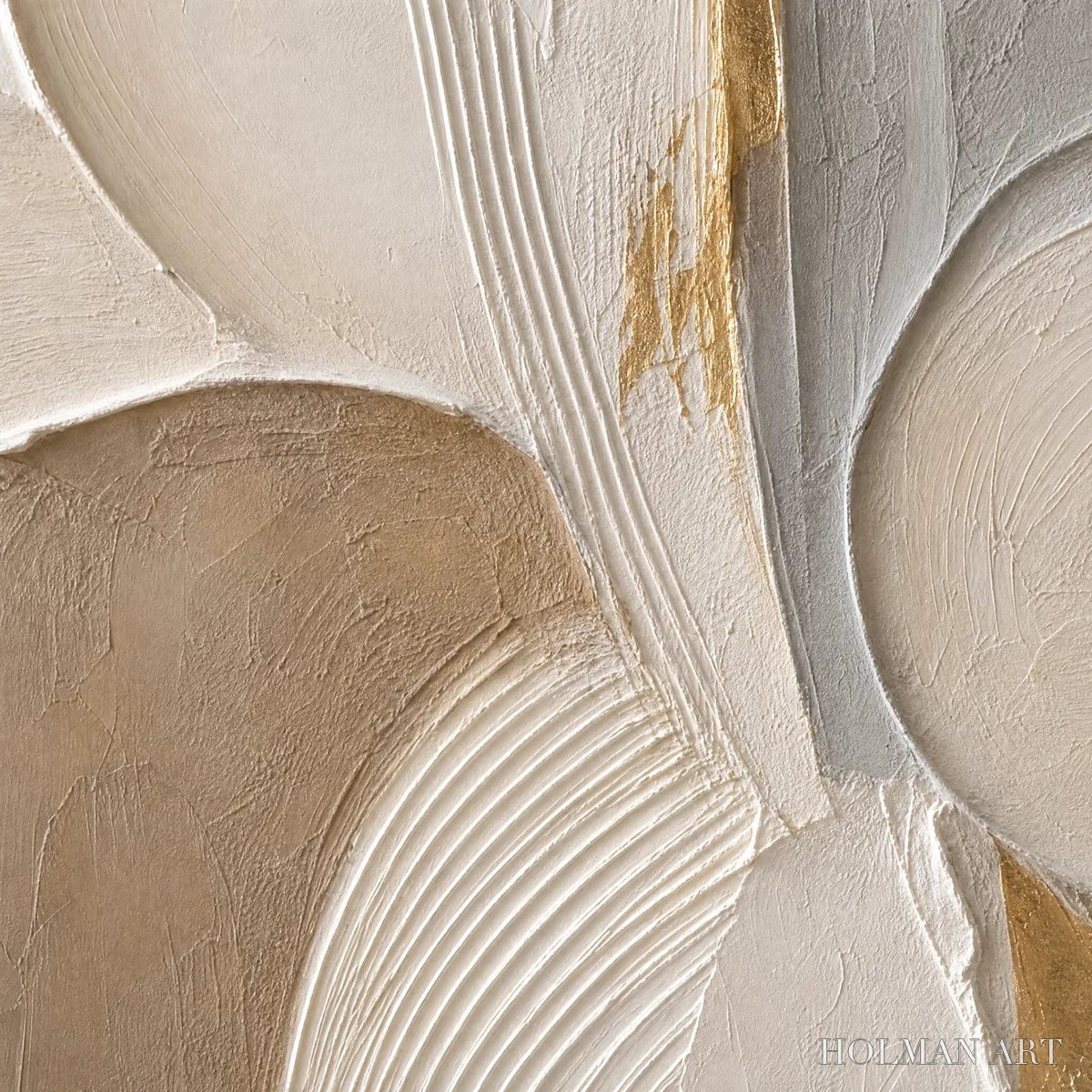 HOLMAN ART Sculpted Quiet – Neutral Sculpted Relief Abstract - image 3