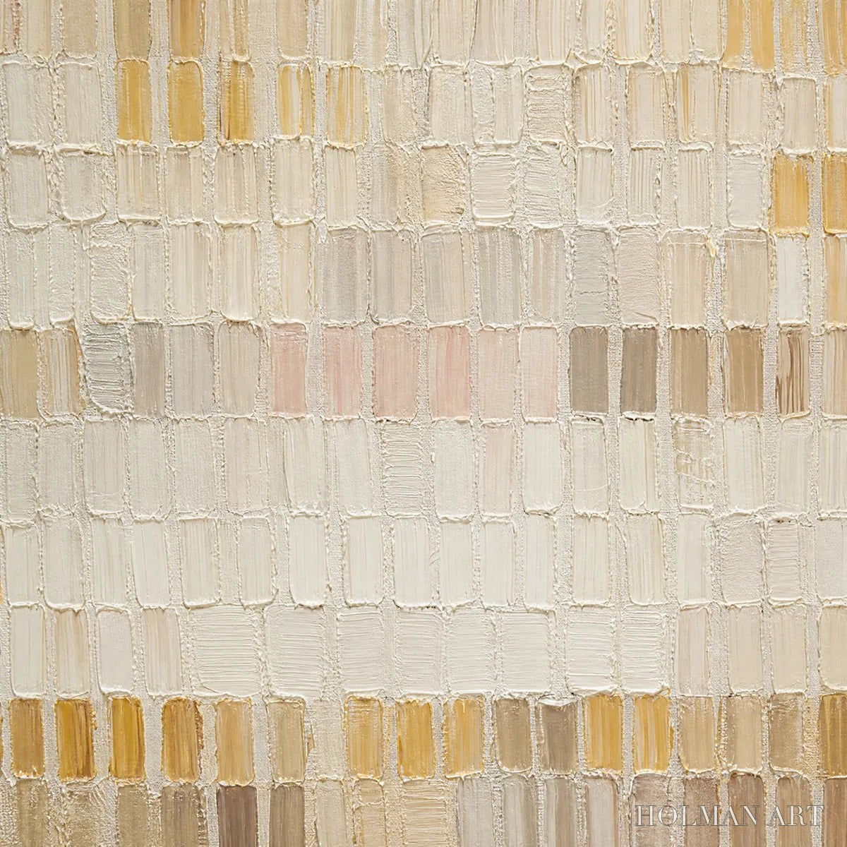 HOLMAN ART Sandline Horizon – Beige Linear Texture Horizontal Abstract - image 3