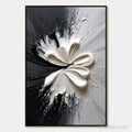HOLMAN ART Genesis – Black and White Textured Abstract Impasto Painting - image 1