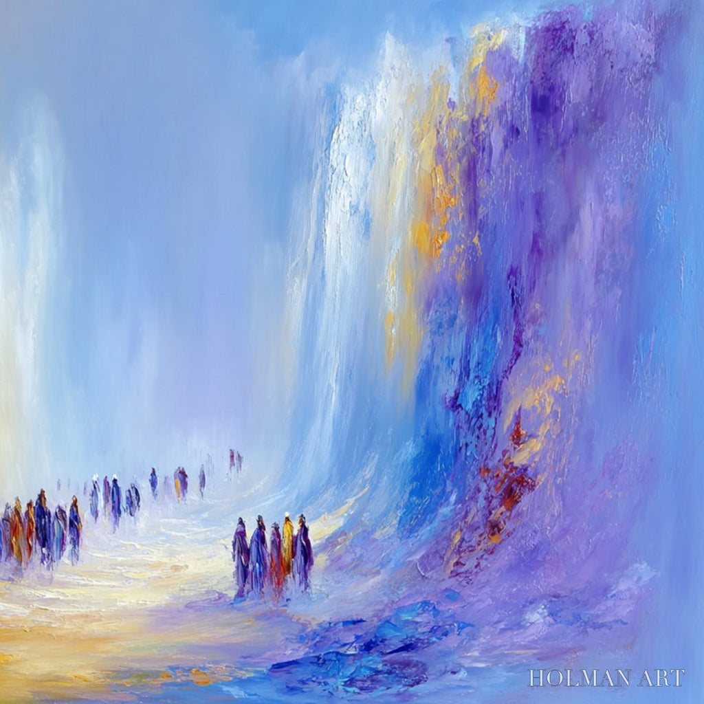 HOLMAN ART the Passage – Epic Journey Abstract Impasto Palette Knife Painting - image 3