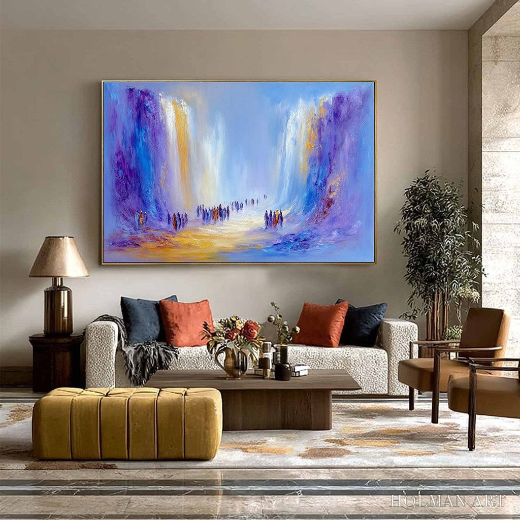HOLMAN ART the Passage – Epic Journey Abstract Impasto Palette Knife Painting - image 4