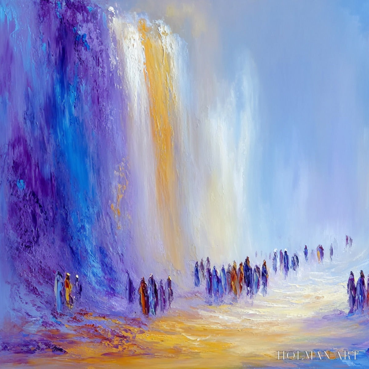 HOLMAN ART the Passage – Epic Journey Abstract Impasto Palette Knife Painting - image 5
