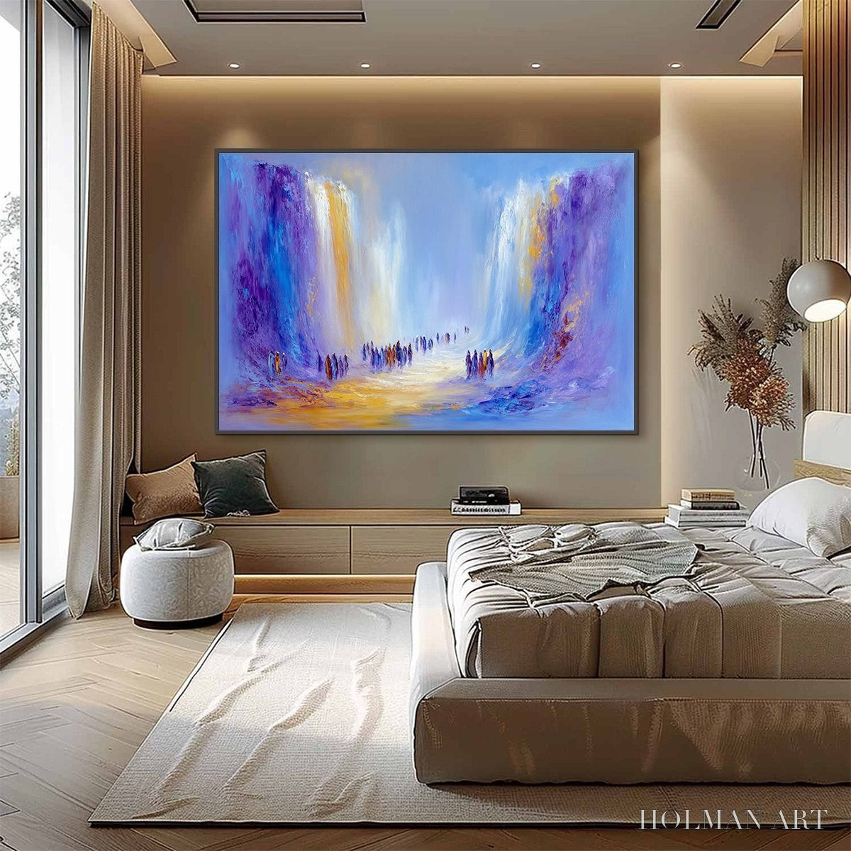 HOLMAN ART the Passage – Epic Journey Abstract Impasto Palette Knife Painting - image 6