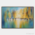 HOLMAN ART Wall of Whispers | Textured Abstract Cityscape Oil Painting - image 1