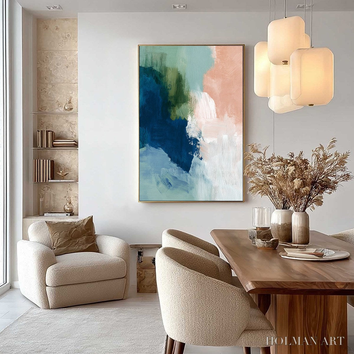 HOLMAN ART Serene Collision – Modern Abstract Brushstroke Painting - image 6