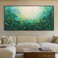 HOLMAN ART Ready to Ship | Emerald Mosaic | 24''X48'' | 60x120cm | Black Frame - image 1