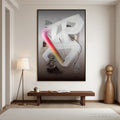 HOLMAN ART Ethereal Drift – Abstract Textured Oil Painting on Grey - image 2