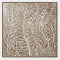 HOLMAN ART Golden Botanicals – Textured Metallic Gold Leaf Oil Painting - image 1