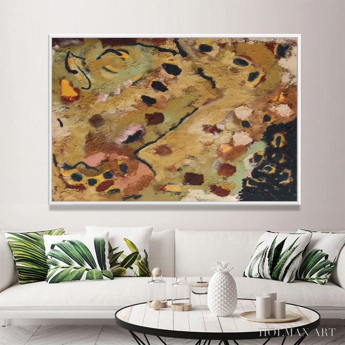 HOLMAN ART Earth Tones – Abstract Organic Textured Oil Painting - image 2