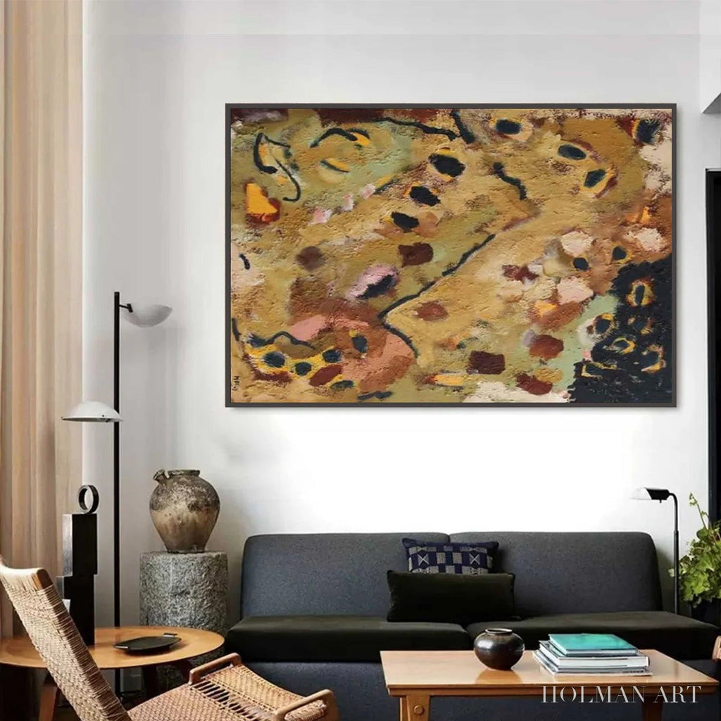 HOLMAN ART Earth Tones – Abstract Organic Textured Oil Painting - image 5