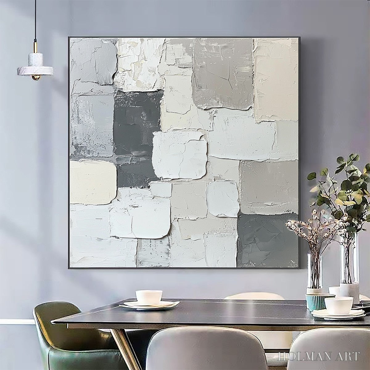 HOLMAN ART Layered Harmony – Textured Abstract Oil Painting - image 4
