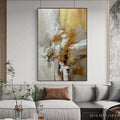 HOLMAN ART Golden Whispers – Textured Abstract Painting in Beige, White, and Gold - image 2