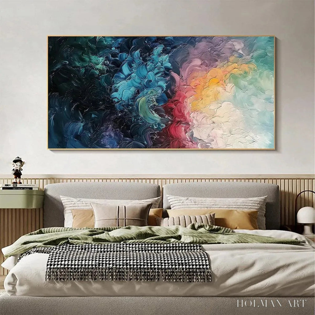 HOLMAN ART Dusk Whispers – Textured Abstract Impasto Oil Painting - image 2
