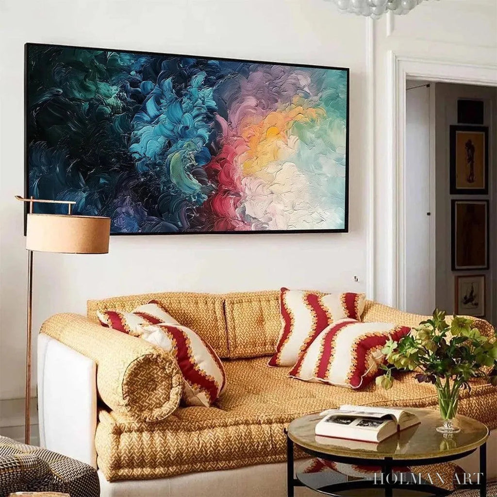 HOLMAN ART Dusk Whispers – Textured Abstract Impasto Oil Painting - image 5