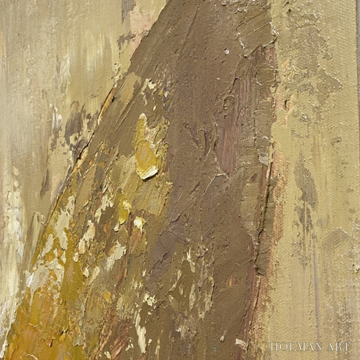 HOLMAN ART Golden Wings – Gold Butterfly Painting, Textured , Vertical Canvas, Beige and Gold Decor - image 5