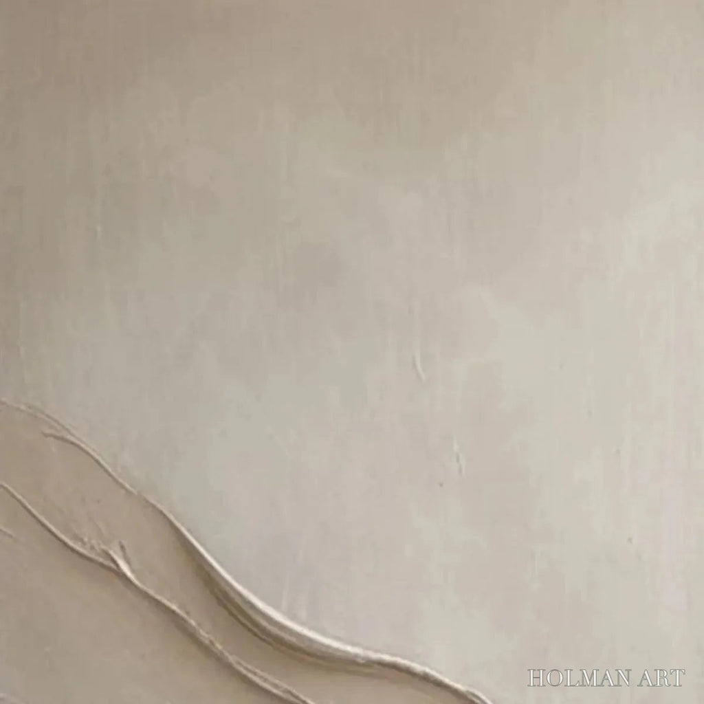 HOLMAN ART Beige Textured Abstract Diptych – Textured Abstract Painting Set of 2, Square - image 6
