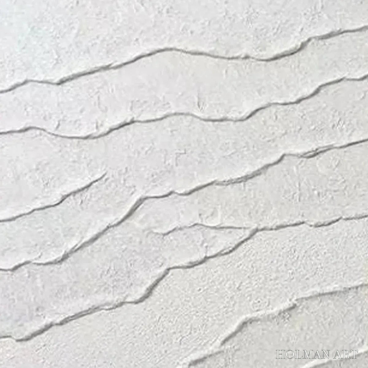 HOLMAN ART White Textured Lines Diptych – Textured Abstract Painting Set of 2, Vertical - image 5