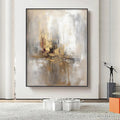 HOLMAN ART Golden Abstract – Textured Abstract Painting, Vertical - image 2