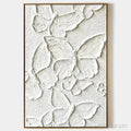 HOLMAN ART White Butterflies – 3D Butterfly Impasto Painting, Vertical - image 1